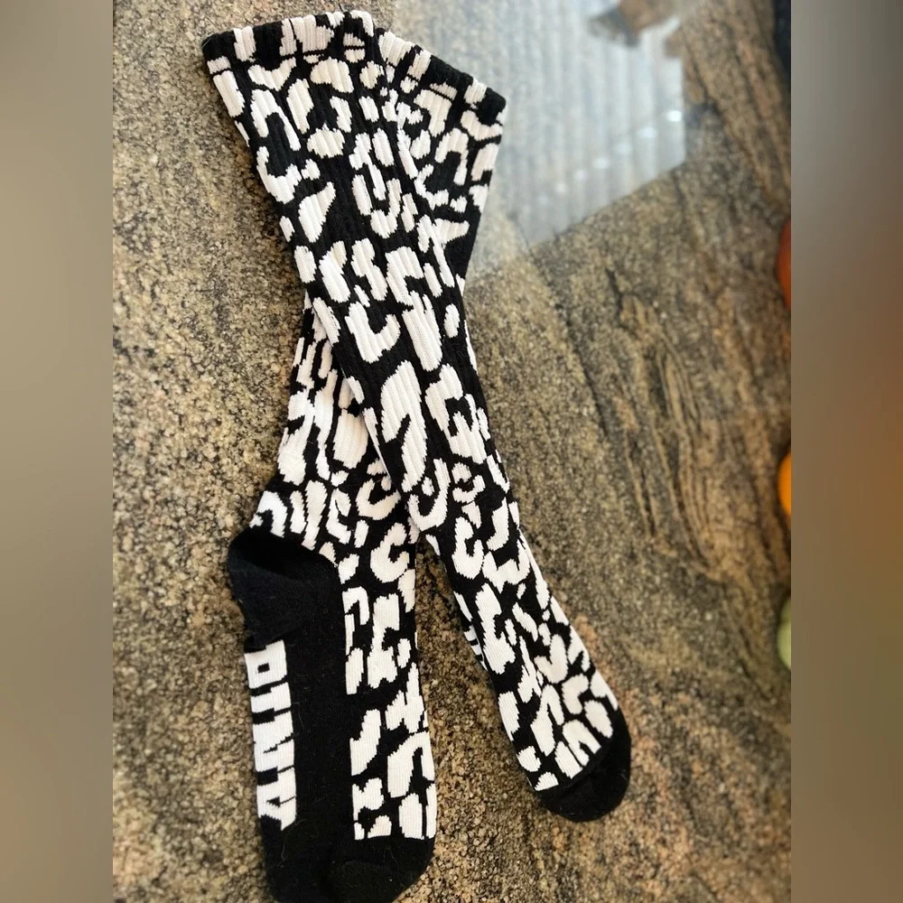 PINK Victoria’s Secret Black and White Patterned Socks